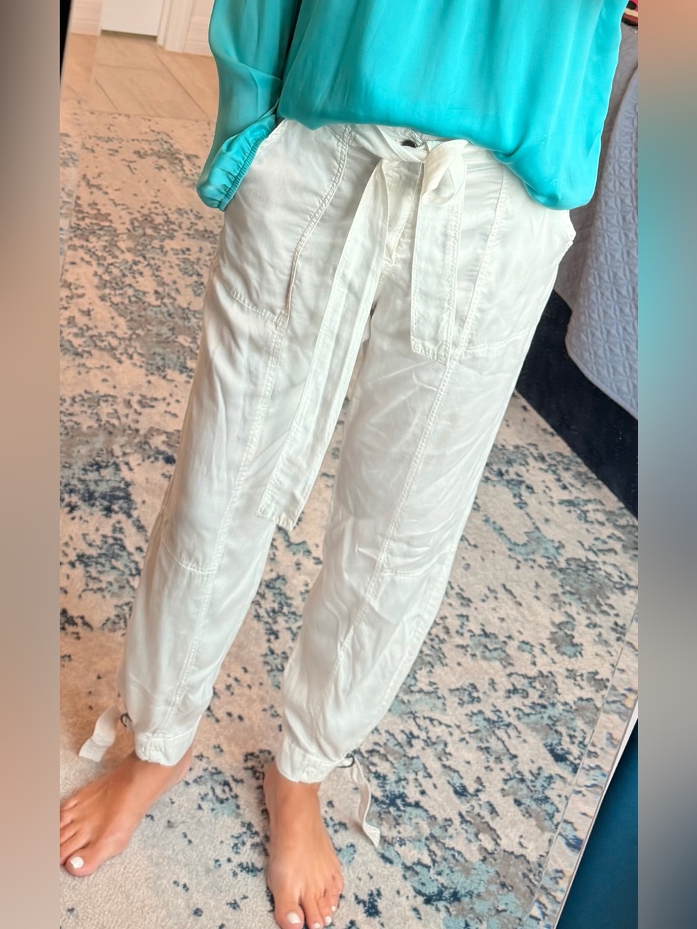 Marrakech cargo pants white
